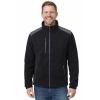 Bluza polarowa czarna wstawki szare roz.L
